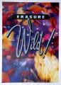 1989 affiche promo pour l'album d'Erasure 'Wild!', 32x45 cm