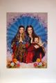 1991 lithographie 'La Sainte Famille' Nina Hagen, Franck Chevalier et Otis 48x70 cm