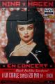 1994 affiche du concert de Nina Hagen à La Cigale, Paris 78,5x117,5 cm