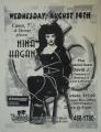 2000 affiche de concert de Nina Hagen, San Diego 28x35,5 cm