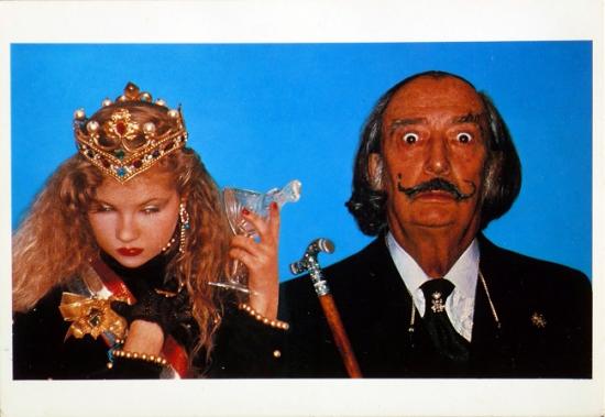 1978 cp 'Salvador Dali et Eva Ionesco' Japon 1981