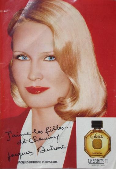 1978 pub parfum Cheramy, Sanda