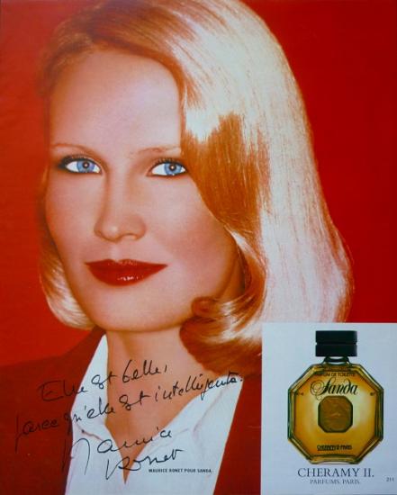 1978 parfum 'Sanda' de Cheramy, texte de Maurice Ronet