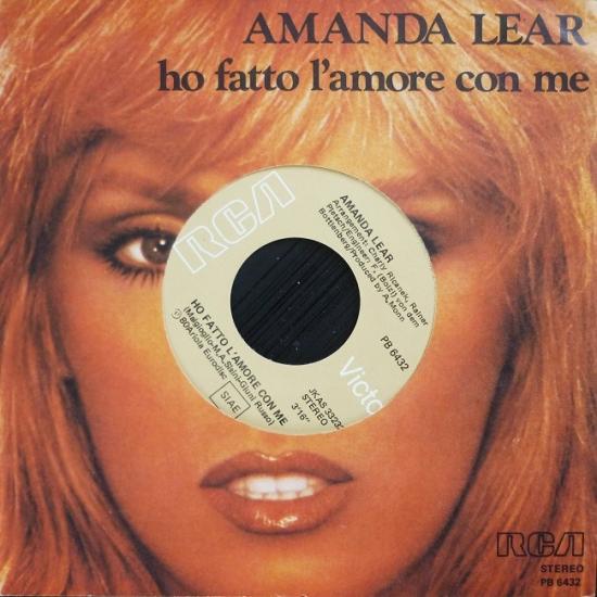 1980 Amanda Lear 'Ho fatto l'amore con me' 45t jukebox Italie