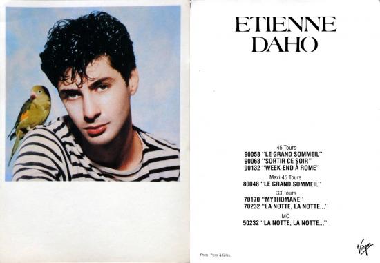 1983 cp promo Étienne Daho