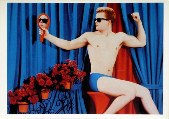 1984 cp 'Le garçon au miroir' T. Thompson, New York