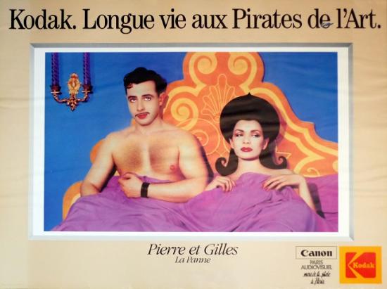 1985 affiche 'Kodak. Longue vie aux pirates de l'art' pour Paris audiovisuel, 79,5x60 cm