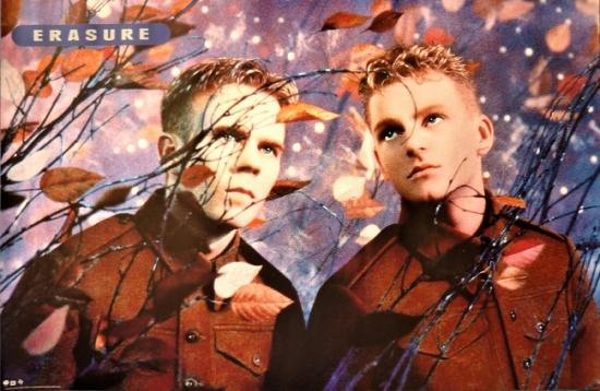 1989 affiche promo pour l'album d'Erasure 'Wild!', 89x58,5 cm