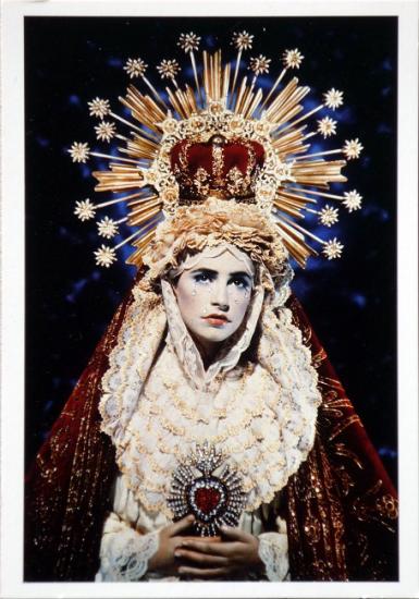 1991 cp 'La Madone au coeur blessé' Lio, France (2007)
