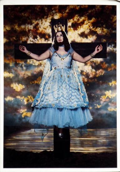 1991 cp 'Sainte Affligée' Pascale, New York