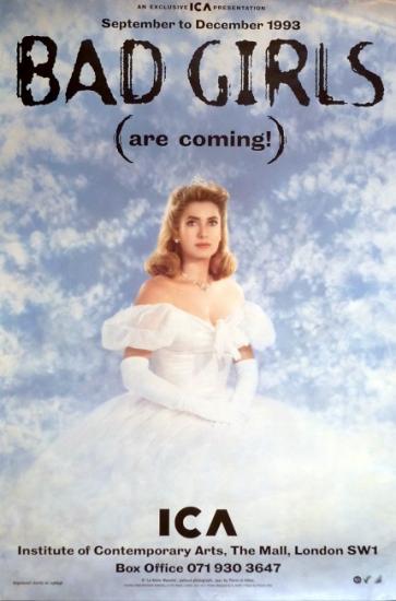 1993 affiche de l'expositoion 'Bad girls (are coming!)' Londres 50,5x76 cm