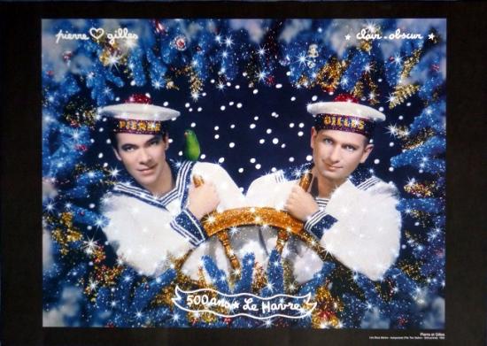 2017 poster 'Les deux marins' Pierre et Gilles 1993, Le Havre, 70x50 cm