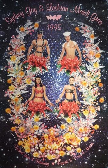 1995 affiche 'Sydney gay & lesbian mardi gras' Australie 54,5x84 cm
