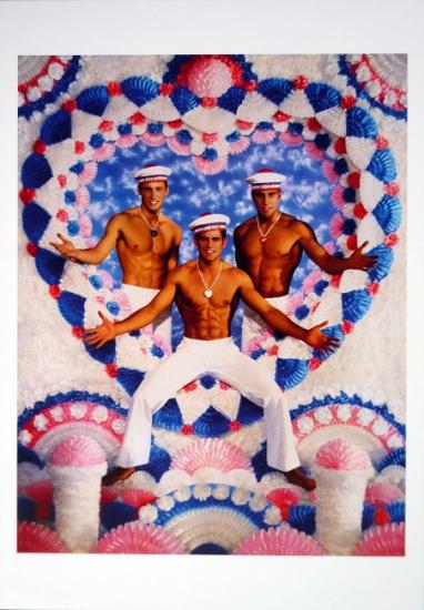 1997 cp 'Vive la marine' Frank, Filip et Adel (2be3) France 2017