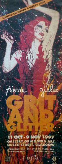 1997 publicité pour l'exposition 'Grit and Glitter' à Glasgow