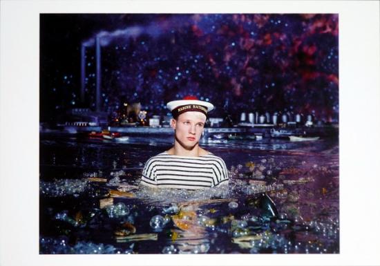 1998 cp 'Dans le port du Havre' Frédéric Lenfant, France 2017