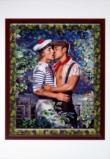1998 cp 'Les amoureux' Johan Coudanne et Léoméo Caradang, France 2017