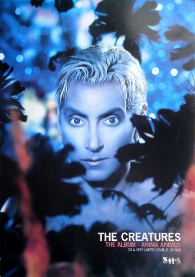 1999 affiche promo pour l'album de The Creatures 'Anima animus' 29,5x42 cm