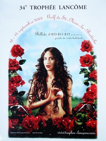 2003 affiche pour le 34ème Trophée Lancôme 60x80 cm