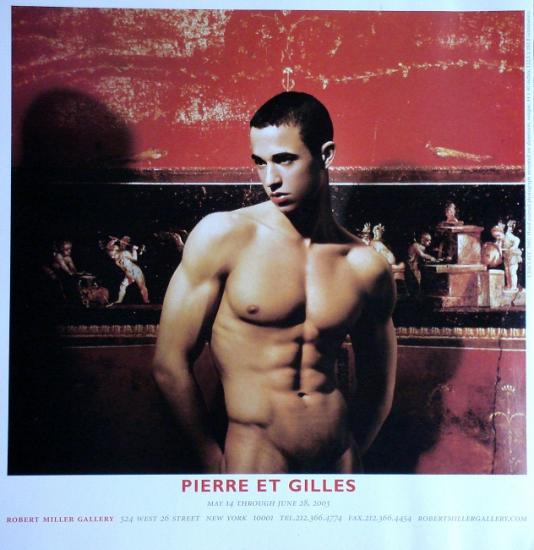 2003 publicité pour l'exposition 'Pierre et Gilles' à la R. Miller Gallery, New York