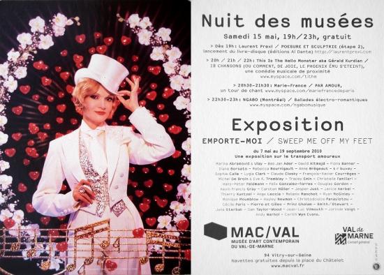 2010 carte promo Nuit des musées, MAC/VAL